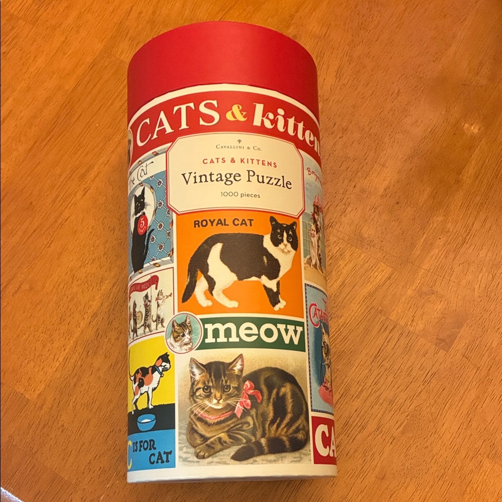 Cavallini & Co. Vintage Cats & Kittens 1000-Piece Puzzle -